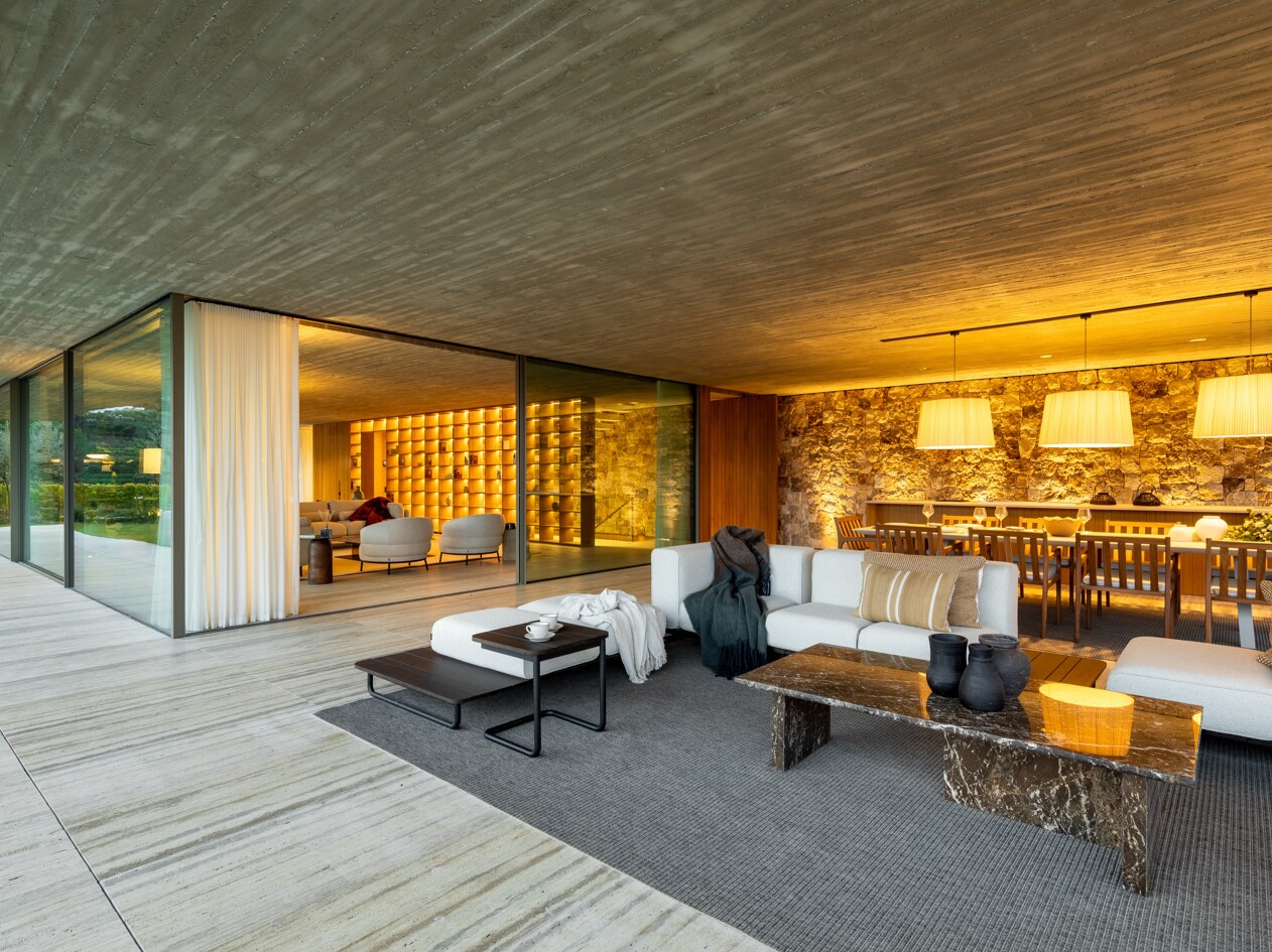 Villa Mashrabiya — Living room open terrace